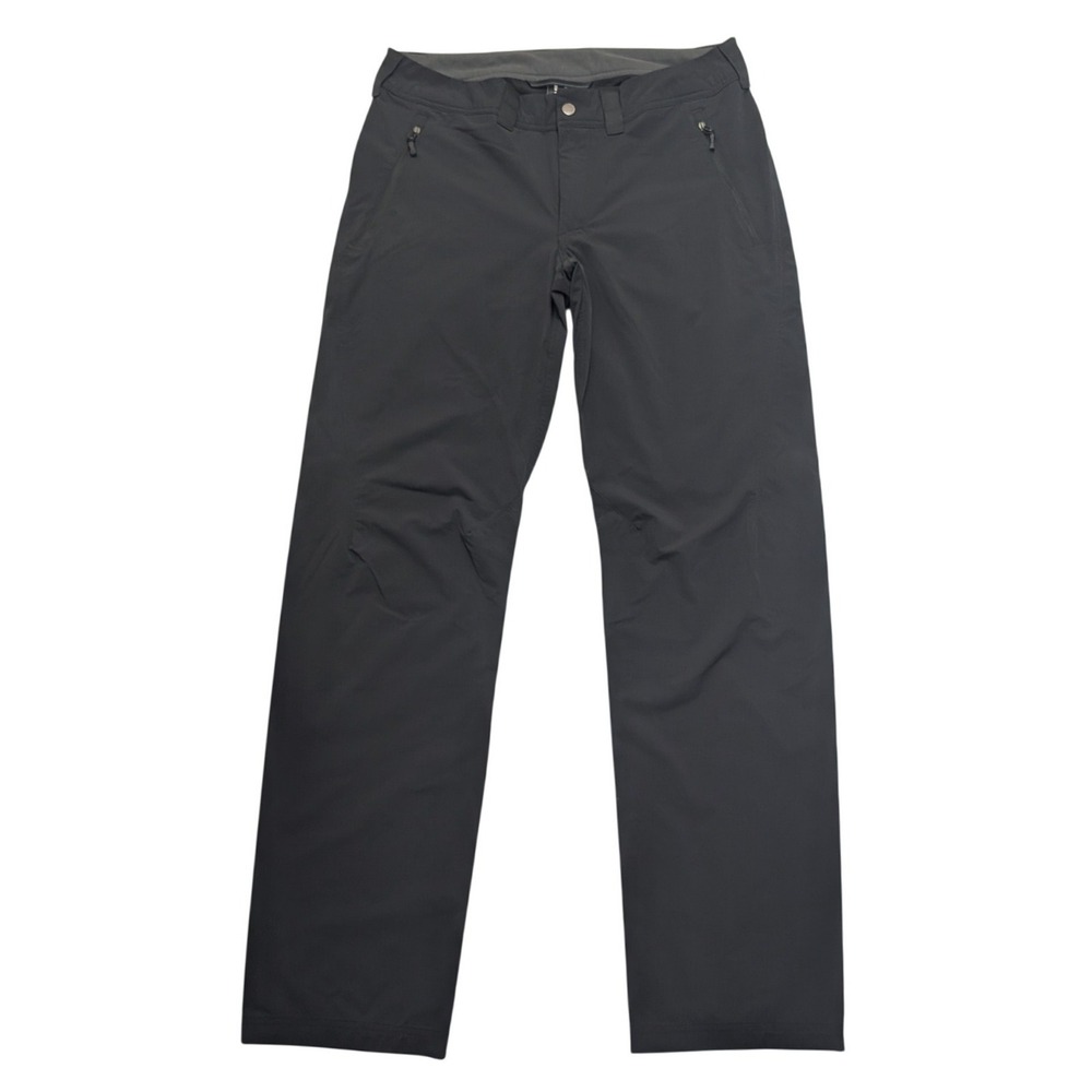 Haglofs Hiking Pants Women 42 Black Outdoor Technical Stretch Straight Leg